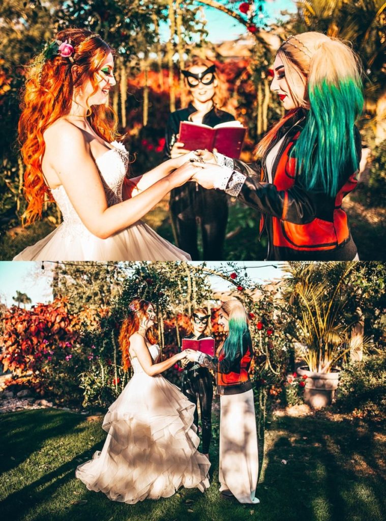 Harley Quinn Married Poison Ivy Wedding Photography Nick and Lauren Florida