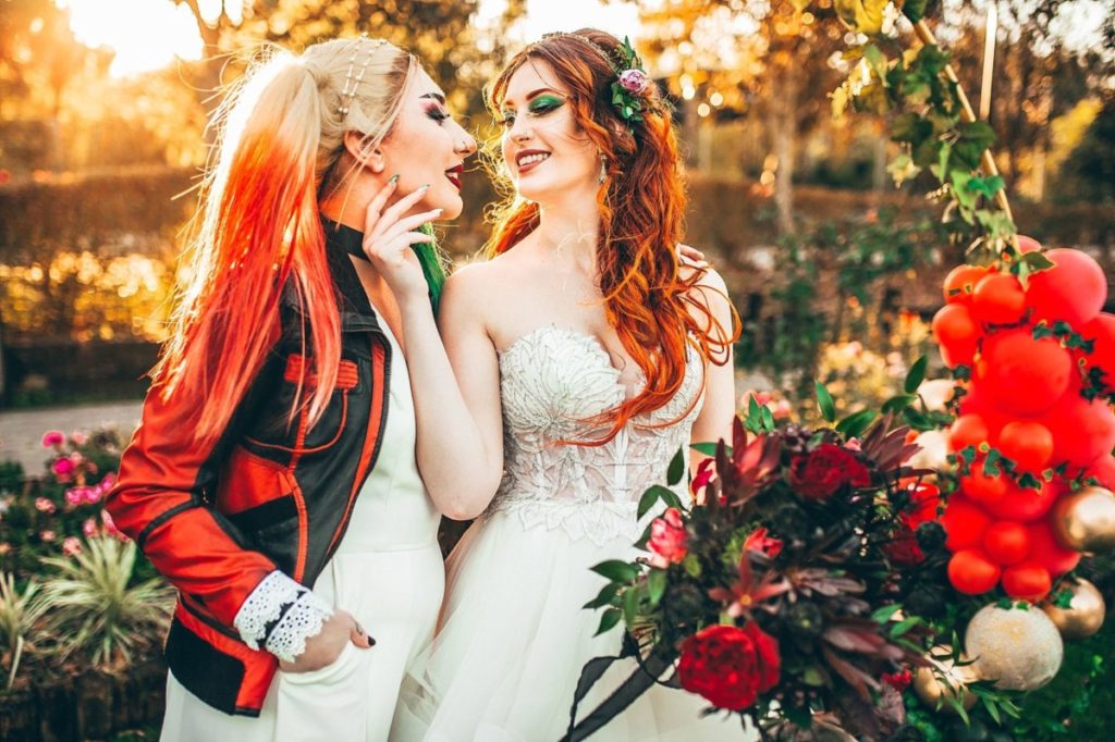 Harley Quinn Poison Ivy Wedding Photography Nick and Lauren Florida